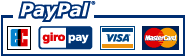 Zahlung per PayPal und Kreditkarte möglich